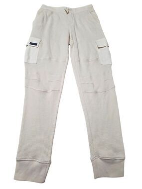 Polo Ralph Lauren Thermal Cargo Joggers Pants Youth Size XL 16 Off White C5.1